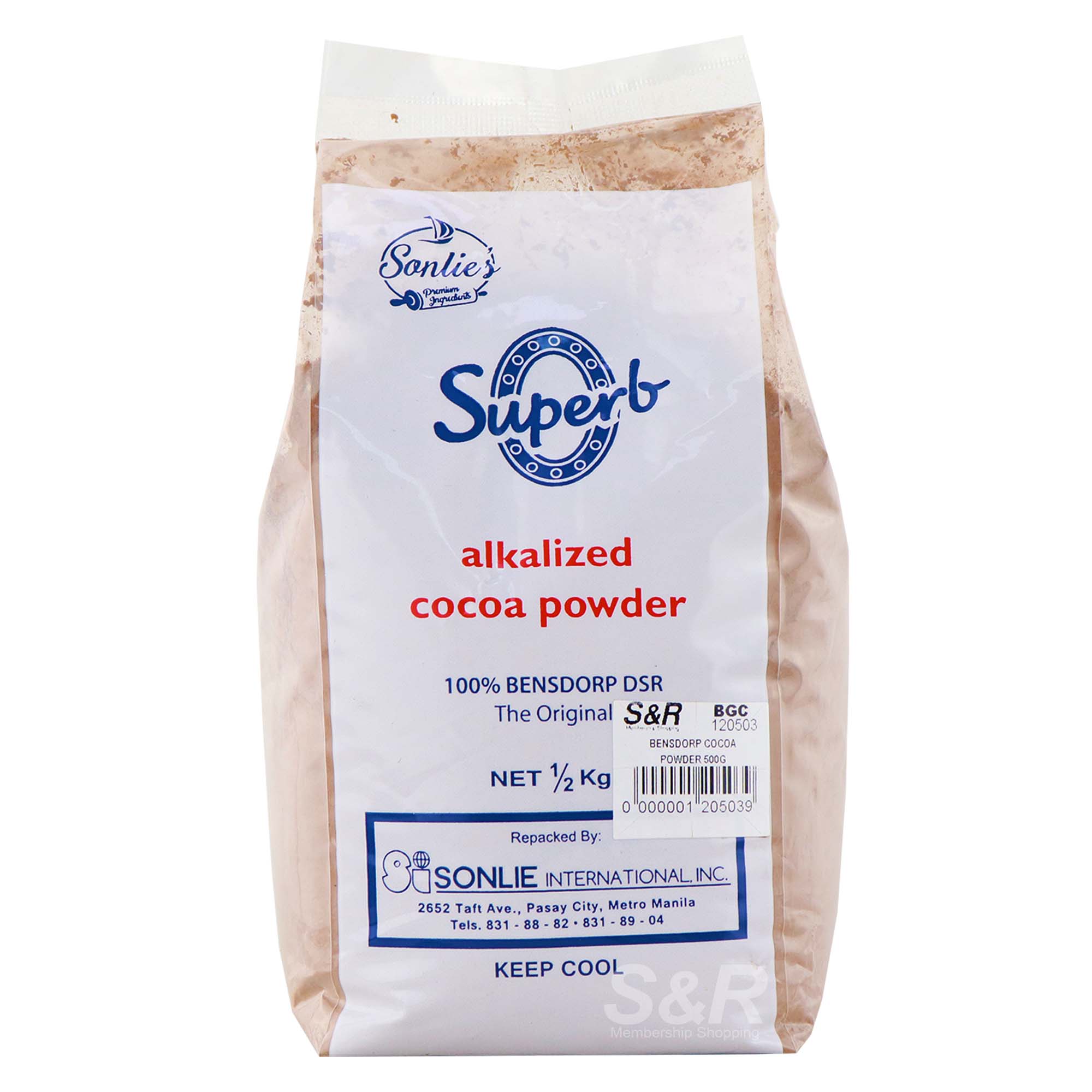 Bensdorp Superb Alkalized Cocoa Powder 0.5kg Bensdorp Superb Alkalized Cocoa Powder 0.5kg
